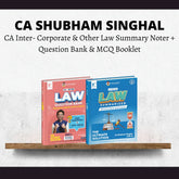CA Inter Corporate & Other Law Summary Notes + Question Bank & MCQ Booklet by CA Shubham Singhal | For Jan 26 Exams